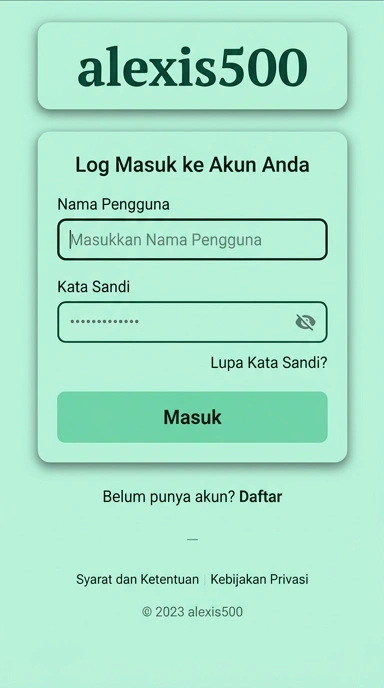 Masuk ke Akun alexis500 - Panduan Lengkap