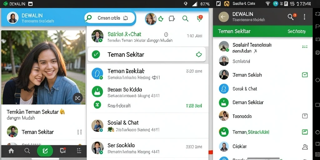 Tampilan antarmuka DEWALIN yang ramah pengguna.