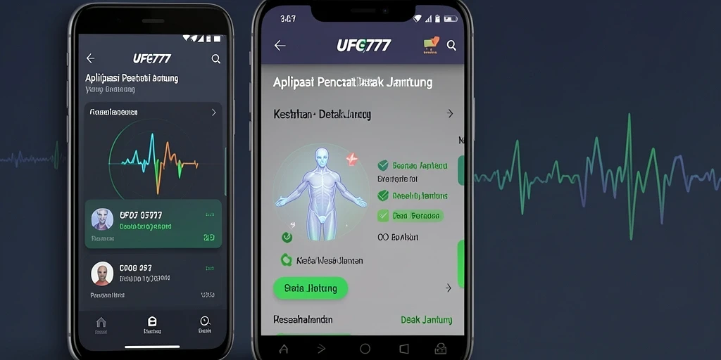 Tampilan antarmuka aplikasi Detak Jantung UFO777 yang intuitif.